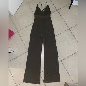 Forever 21 - Jumpsuit w Green & Black stripes.